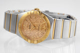 Omega Constellation Manhattan Yellow Dial Two Tone Steel Strap Watch For Women - 131.20.28.60.08.001