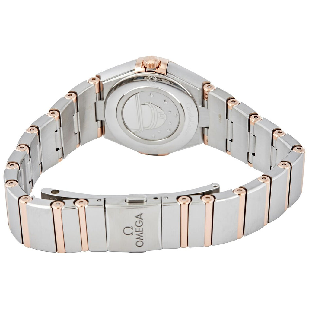 Omega Constellation Quartz Brown Dial Silver Steel Strap Watch For Women - 131.20.25.60.13.001