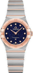 Omega Constellation Quartz Diamonds Blue Dial Two Tone Steel Strap Watch For Women - 131.20.25.60.53.002