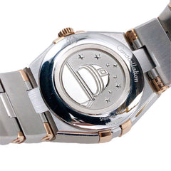 Omega Constellation Quartz Diamonds Blue Dial Two Tone Steel Strap Watch For Women - 131.25.25.60.53.002