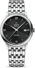Omega De Ville Prestige Co-Axial Black Dial Silver Steel Strap Watch For Men - 424.10.40.20.01.001