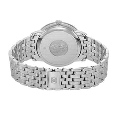 Omega De Ville Prestige Co-Axial Blue Dial Silver Steel Strap Watch For Men - 424.10.40.20.03.002