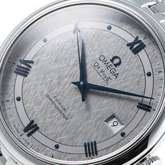 Omega De Ville Prestige Co-Axial Grey Dial Silver Steel Strap Watch For Men - 424.10.40.20.06.002