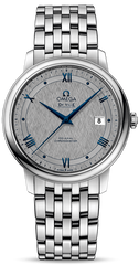 Omega De Ville Prestige Co-Axial Grey Dial Silver Steel Strap Watch For Men - 424.10.40.20.06.002