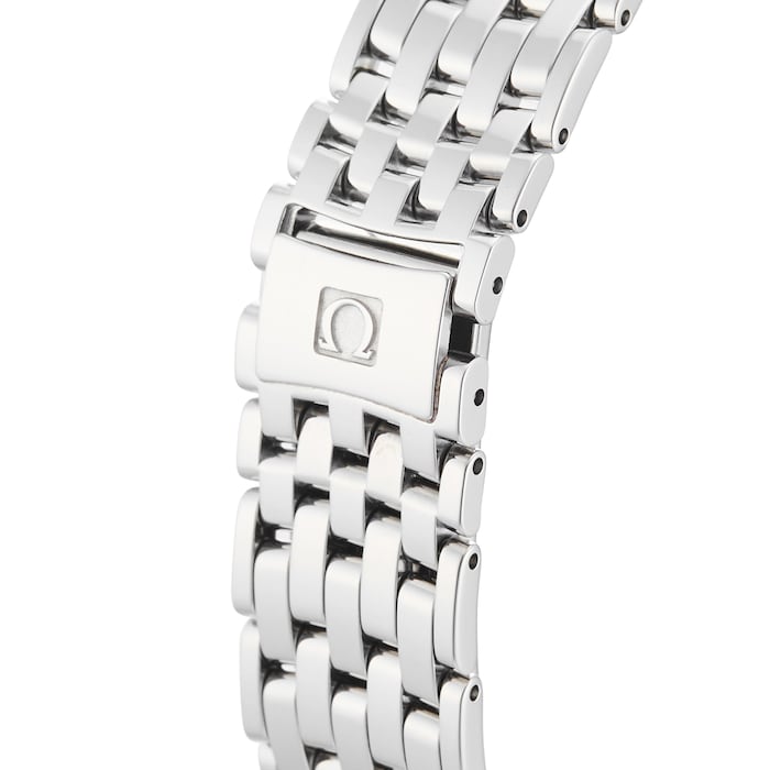Omega De Ville Prestige Co-Axial Orbis Blue Dial Silver Steel Strap Watch For Men - 424.10.40.20.03.001