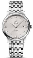 Omega De Ville Prestige Co Axial Silver Dial Silver Steel Strap Watch For Men - 424.10.40.20.02.004