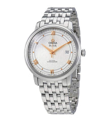 Omega De Ville Prestige Co Axial Silver Dial Silver Steel Strap Watch For Men - 424.10.40.20.02.004