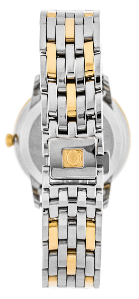 Omega De Ville Prestige Quartz Diamonds Mother Of Pearl Dial Two Tone Steel Strap Watch For Women - 424.25.27.60.55.001