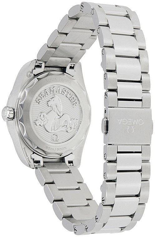 Omega Seamaster Aqua Terra Quartz Purple Dial Silver Steel Strap Watch For Women - 220.10.28.60.60.001