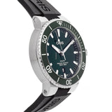 Oris Aquis Date Green Dial Black Rubber Strap Watch For Men - 0173377304157-0742464EB