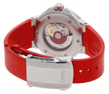 Oris Aquis Date Relief Grey Dial Red Rubber Strap Watch For Men - 0173377304153-0742466EB