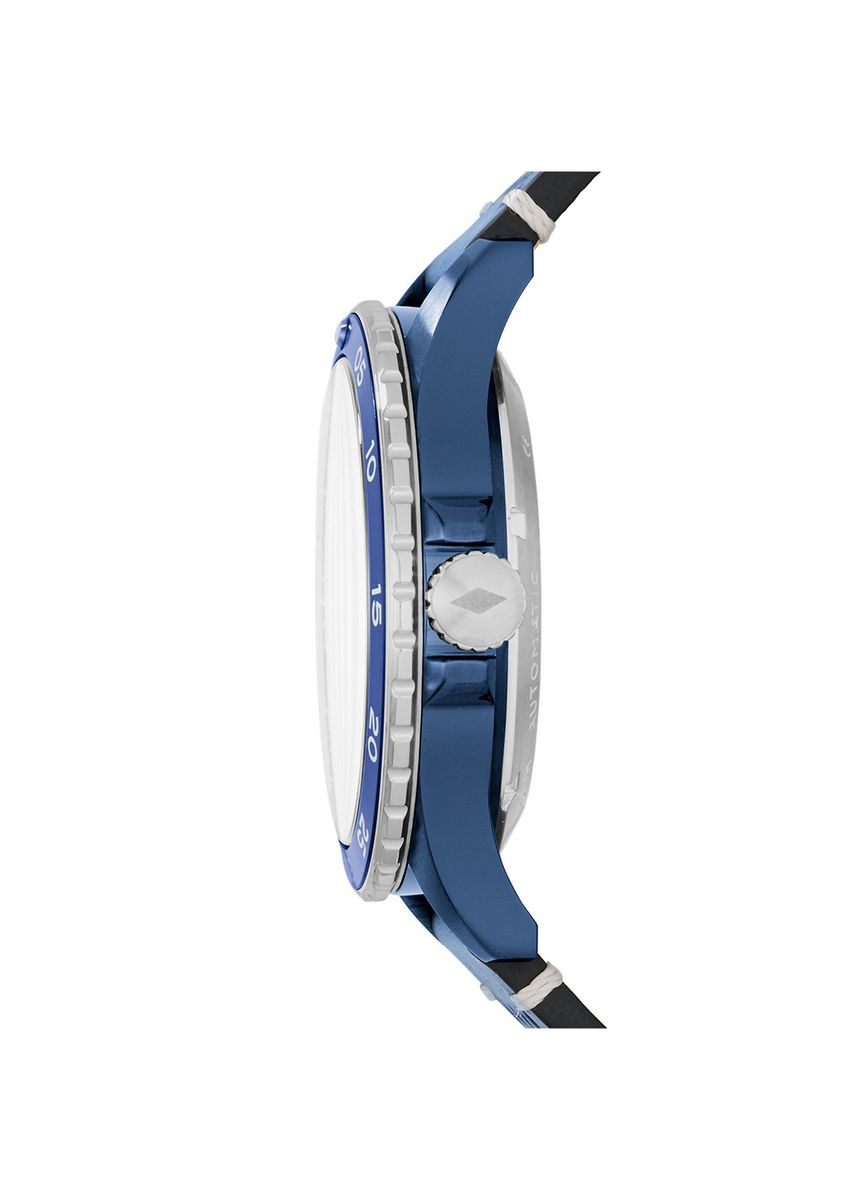 Fossil Crewmaster Sports Automatic Blue Dial Blue Rubber Strap Watch for Men - ME3149 Watches Fossil   