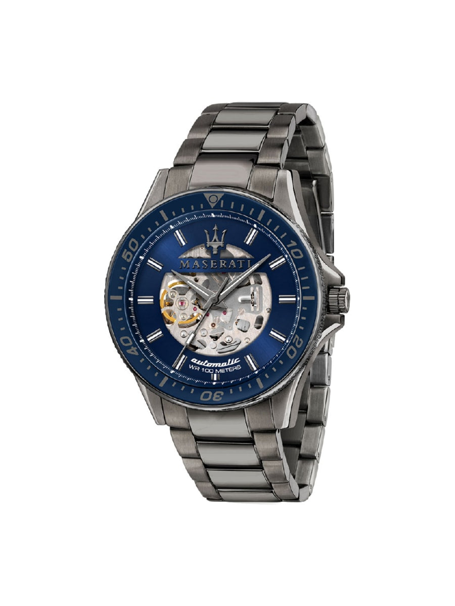 Maserati SFIDA Automatic Blue Dial 44mm Stainless Steel Watch For Men - R8823140001 Watches Maserati   