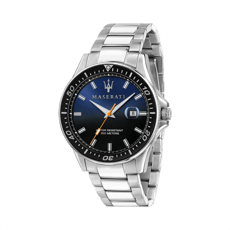 Maserati SFIDA Quartz Bue Dial  Stainless Steel Watch For Men - R8853140001 Watches Maserati   