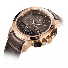 Maserati Ingegno Chronograph Brown Dial Leather Strap Watch For Men - R8871619001 Watches Maserati   