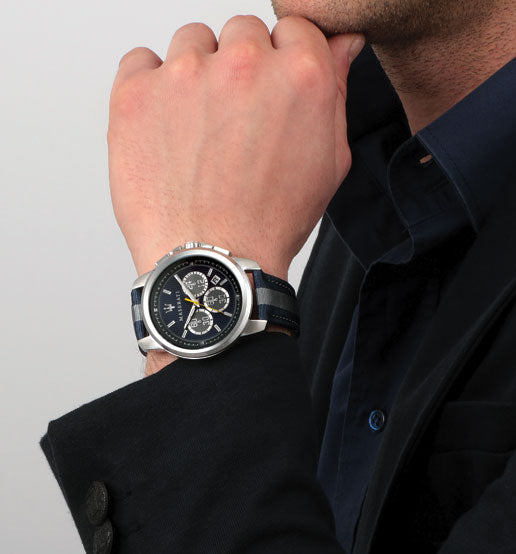 Maserati Royale 44mm Stainless Steel Fiber Strap Watch For Men - R8871637001 Watches Maserati   