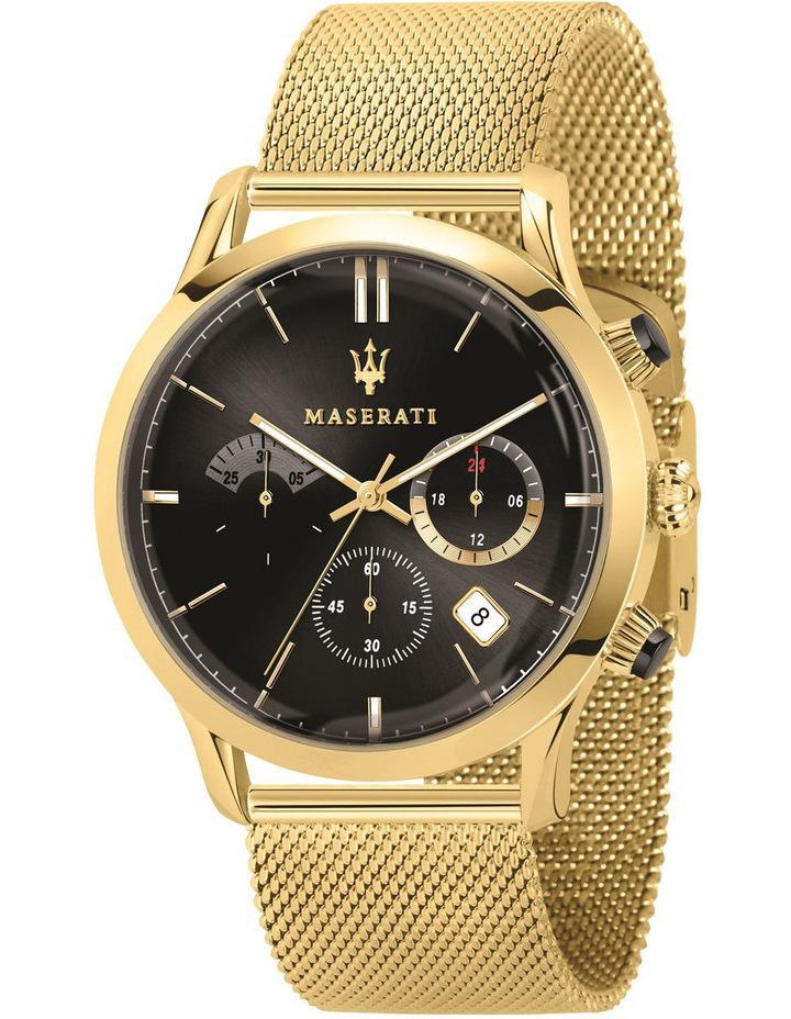 Maserati Ricordo Chronograph Black Dial Stainless Steel Mesh Bracelet Watch For Men - R8873633003 Watches Maserati   