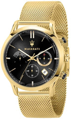 Maserati Ricordo Chronograph Black Dial Stainless Steel Mesh Bracelet Watch For Men - R8873633003 Watches Maserati   