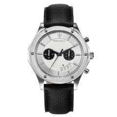 Maserati Circuito Chronograph Analog White Dial Men's Watch  - R8871627005 Watches Maserati   