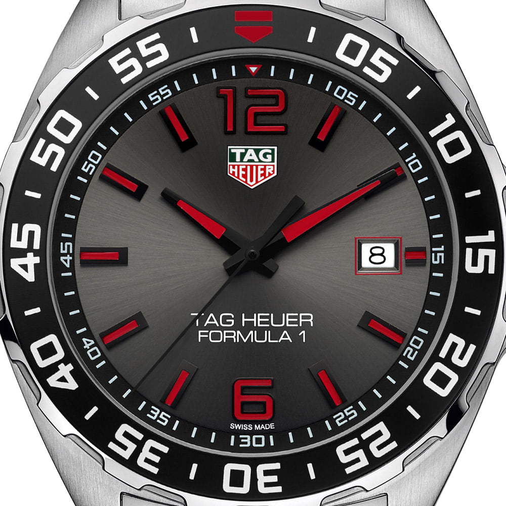 Tag Heuer Formula 1 Quartz 43mm Anthracite Dial Silver Steel Strap Watch for Men - WAZ1018.BA0842 Watches Tag Heuer   