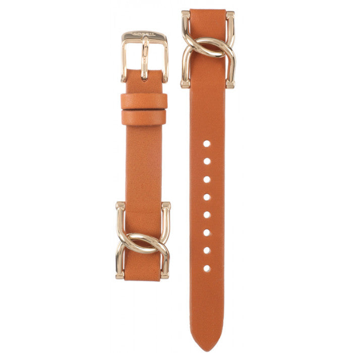 Fossil Riley Multifunction White Dial Orange Leather Strap Watch for Women - ES3723 Watches Fossil   