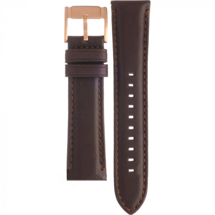 Fossil Townsman Automatic Skeleton White Dial Brown Leather Strap Watch for Men - ME3078 Watches Fossil   