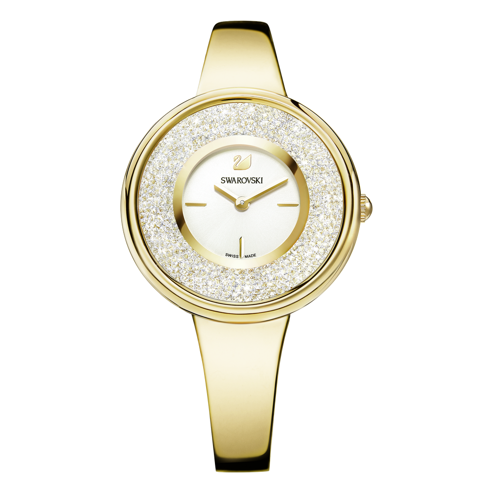 Swarovski Crystalline Bracelet White Dial Gold Steel Strap Watch for Women - 5269253 Watches Swarovski   