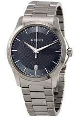 Gucci G Timeless Grey Dial Silver Steel Strap Watch For Men - YA126441 Watches Gucci   