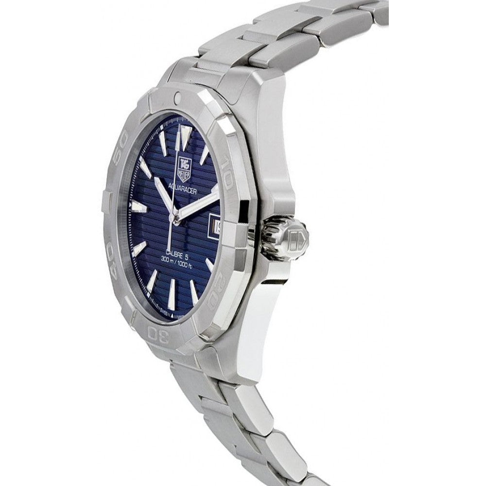 Tag Heuer Aquaracer Automatic 41mm Blue Dial Silver Steel Strap Watch for Men - WAY2112.BA0928 Watches Tag Heuer   