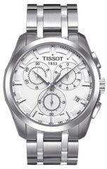 Tissot T Classic Couturier Chronograph White Stainless Steel Quartz Watch For Men - T101.617.11.031.00 Watches Tissot   