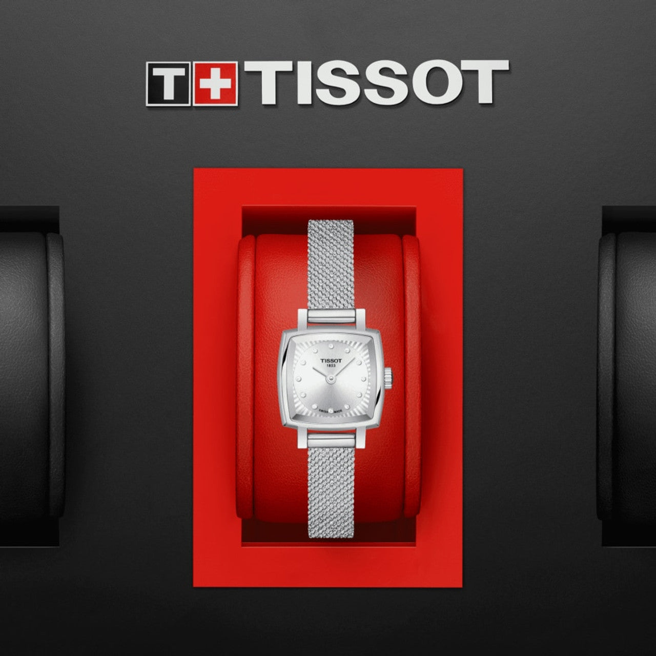 Tissot Lovely Square Silver Dial Silver Mesh Bracelet Watch For Women - T058.109.11.036.00 Watches Tissot   