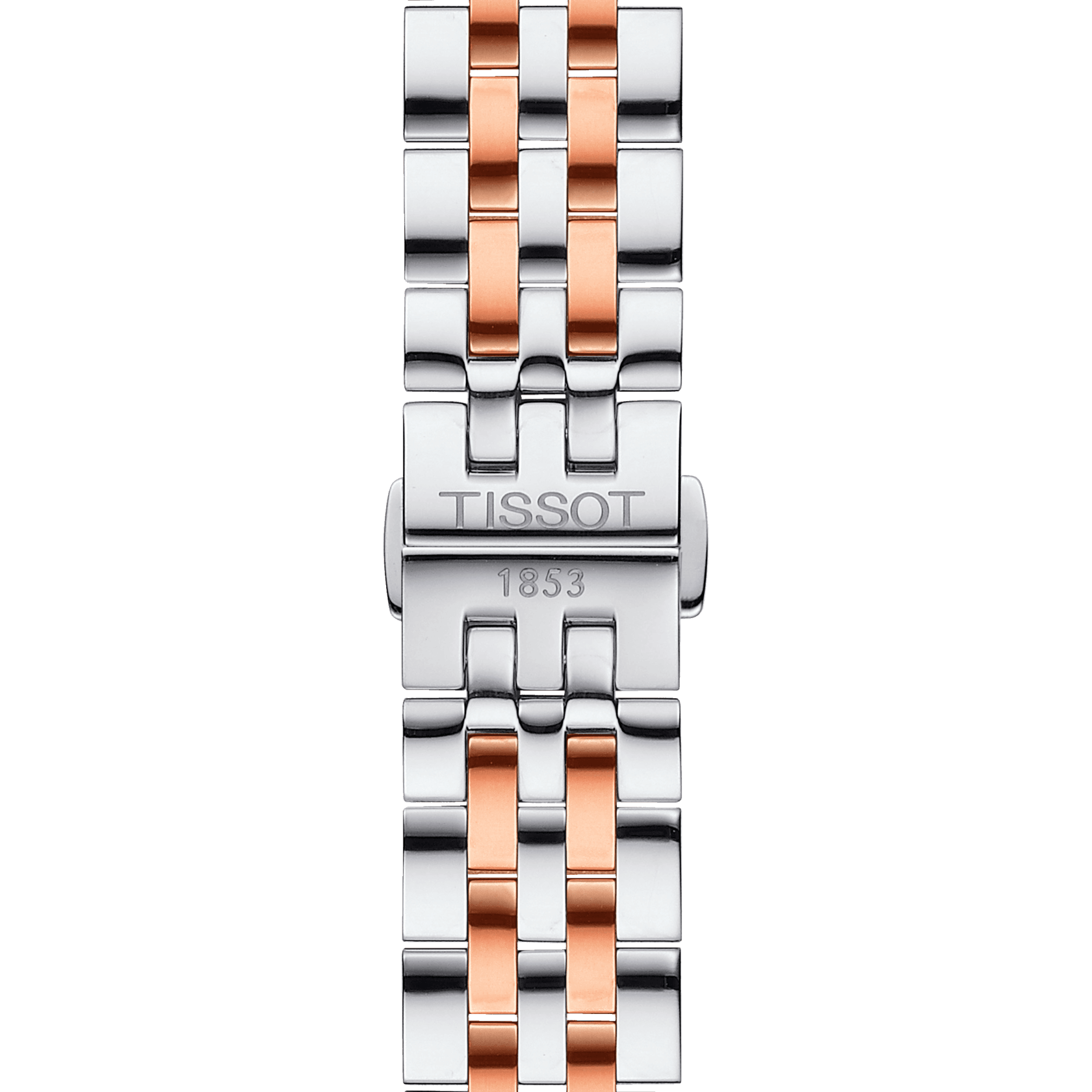 Tissot T Classic Tradition White Dial Two Tone Mesh Bracelet Watch For Men - T063.610.22.037.01 Watches Tissot   