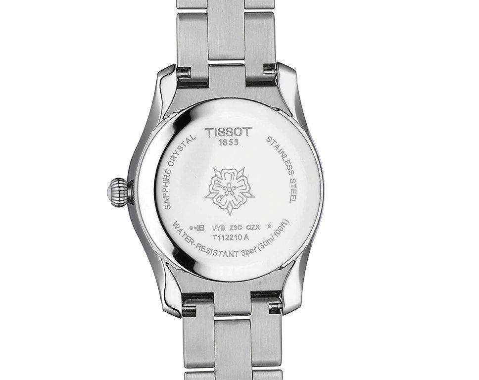 Tissot T Wave T Lady Mother of Pearl Dial Silver Steel Strap Watch For Women - T112.210.11.113.00 Watches Tissot   