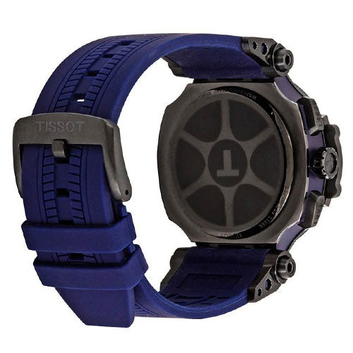 Tissot T Race Chronograph 42mm Blue Dial Blue Silicon Strap Watch For Men - T115.417.37.041.00 Watches Tissot   
