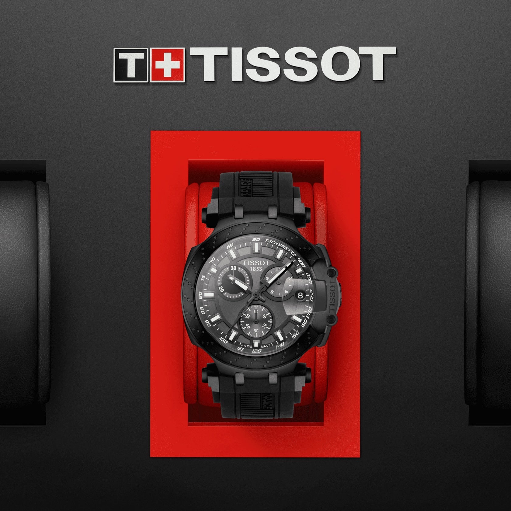 Tissot T Race Chonograph Anthracite Dial Black Silicon Strap Watch For Men - T115.417.37.061.03 Watches Tissot   