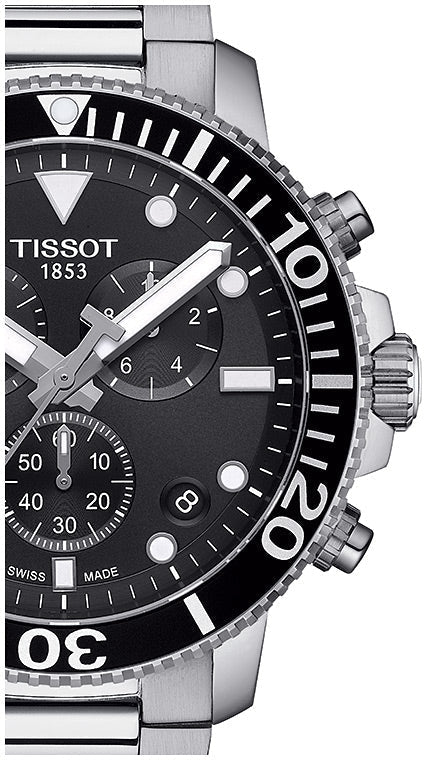 Tissot Seaster 1000 Chronograph Quartz Stainless Steel Watch For Men - T120.417.11.051.00 Watches Tissot   