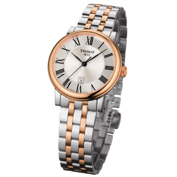 Tissot Carson Premium Lady Two Tone Watch For Women - T122.210.22.033.01 Watches Tissot   