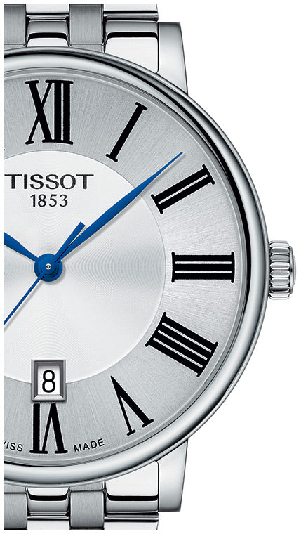 Tissot Carson Premium Quartz 40mm Stainless Steel Watch For Men - T122.410.11.033.00 Watches Tissot   