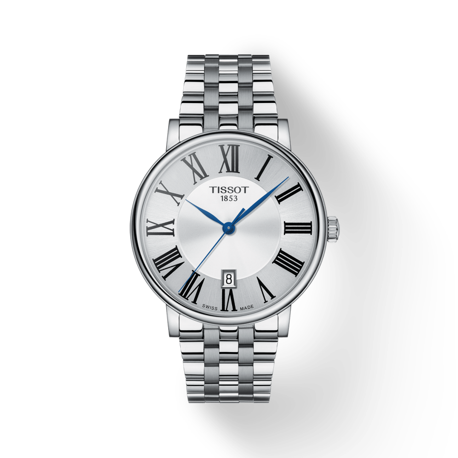 Tissot Carson Premium Quartz 40mm Stainless Steel Watch For Men - T122.410.11.033.00 Watches Tissot   