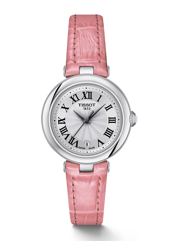 Tissot Bellissima Small Lady Quartz Pink Strap Watch For Women - T126.010.16.013.01 Watches Tissot   