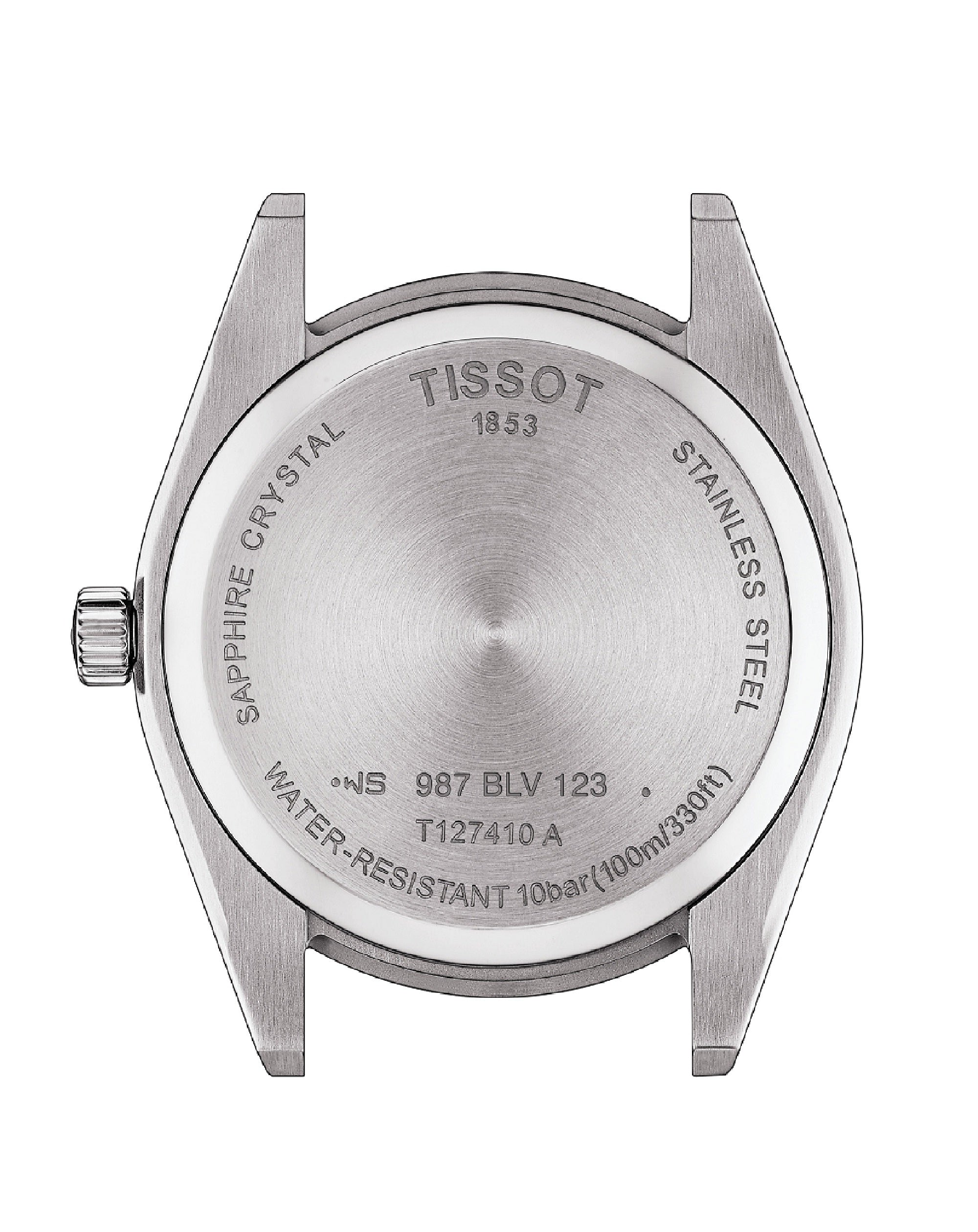 Tissot Gentlemen Silver Dial Brown Leather Strap Watch for Men - T127.410.16.031.01 Watches Tissot   