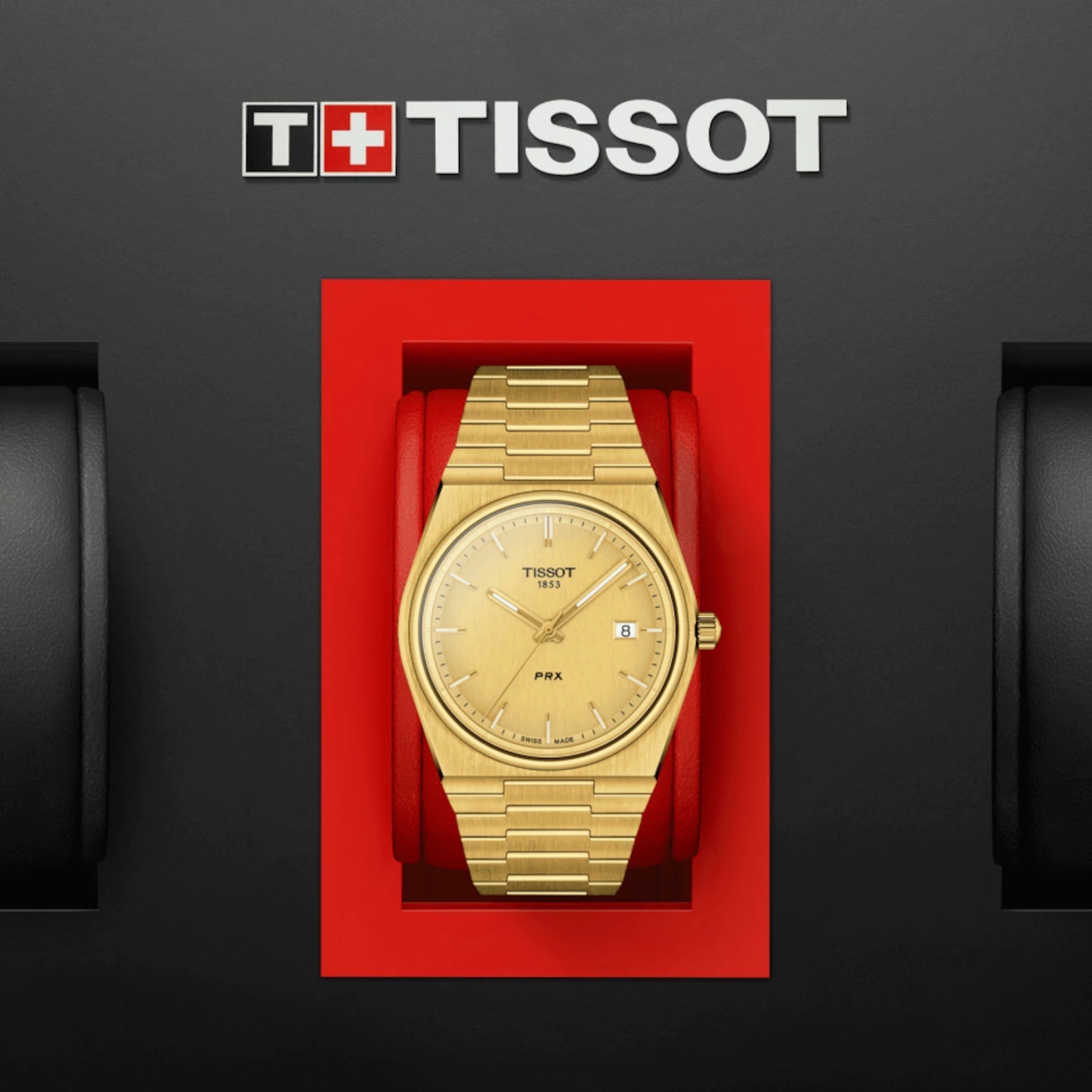 Tissot PRX 40mm Champagne Yellow Gold Tone Quartz Watch for Men - T137.410.33.021.00 Watches Tissot   