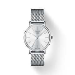 Tissot Everytime Lady Silver Dial Stainless Steel Mesh Bracelet Watch for Women - T143.210.11.011.00 Watches Tissot   