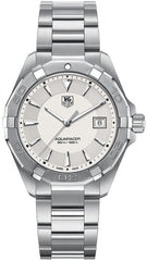 Tag Heuer Aquaracer 41mm Quartz White Dial Silver Steel Strap Watch for Men - WAY1111.BA0928 Watches Tag Heuer   