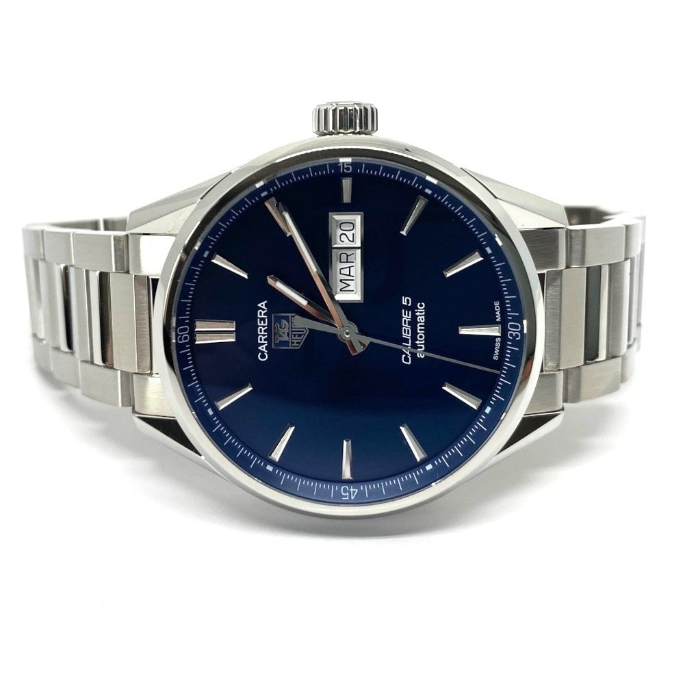 Tag Heuer Carrera Automatic 41mm Blue Dial Silver Steel Strap Watch for Men - WAR201E.BA0723 Watches Tag Heuer   