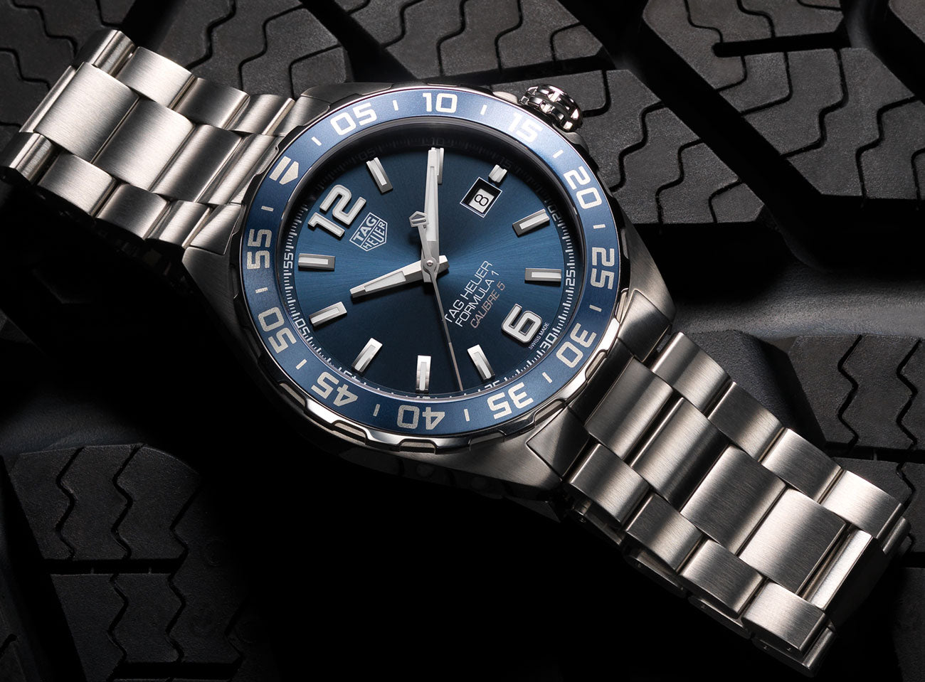 Tag Heuer Formula 1 Bucherer Blue Edition Blue Dial Silver Steel Strap Watch for Men - WAZ2015.BA0842 Watches Tag Heuer   