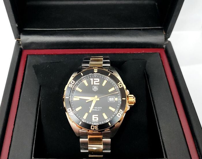 Tag Heuer Formula 1 Quartz 41mm Black Dial Two Tone Steel Strap Watch for Men - WAZ1121.BB0879 Watches Tag Heuer   