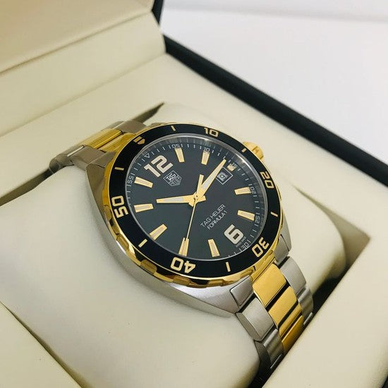 Tag Heuer Formula 1 Quartz 41mm Black Dial Two Tone Steel Strap Watch for Men - WAZ1121.BB0879 Watches Tag Heuer   