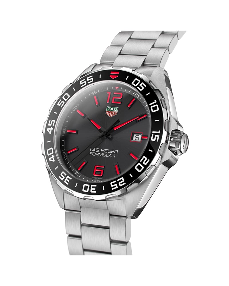 Tag Heuer Formula 1 Quartz 43mm Anthracite Dial Silver Steel Strap Watch for Men - WAZ1018.BA0842 Watches Tag Heuer   