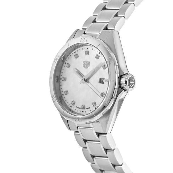 Tag Heuer Formula 1 White Mother of Pearl Dial Silver Steel Strap Watch for Women - WBJ1319.BA0666 Watches Tag Heuer   